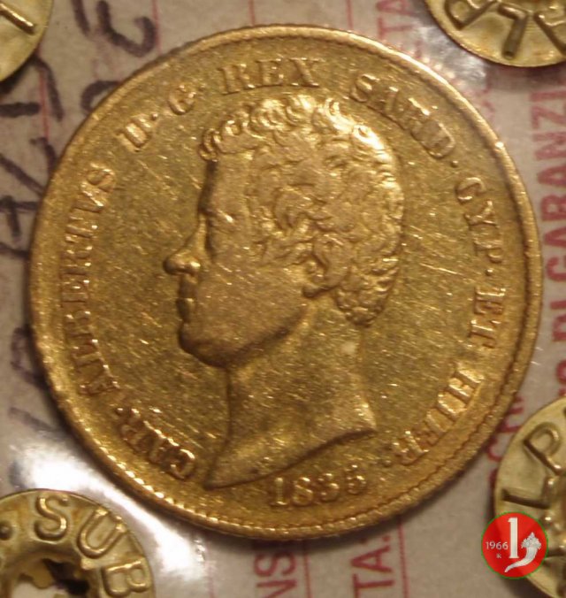 20 lire o Marengo 1835 (Genova)