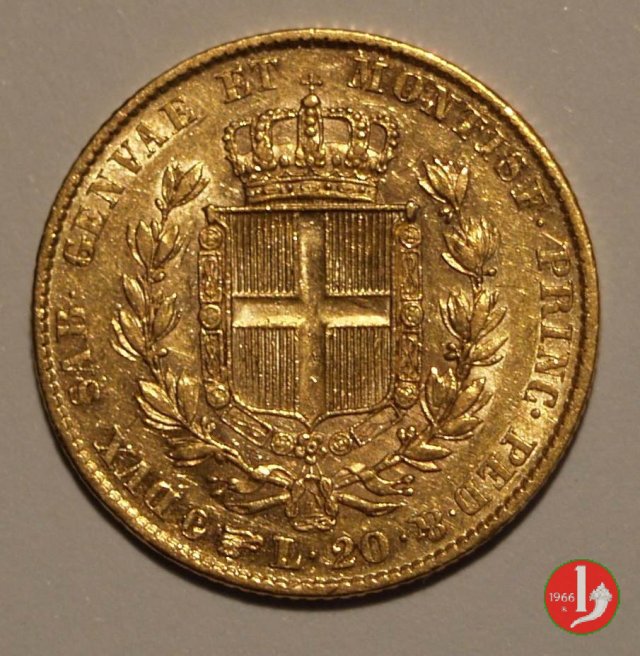 20 lire o Marengo 1845 (Torino)