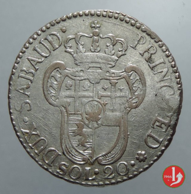 20 soldi 1796 (Torino)