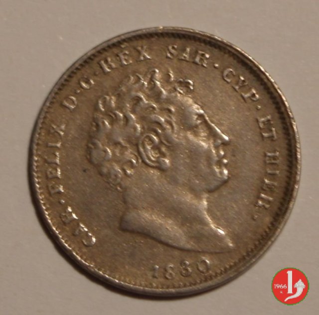 25 centesimi 1830 (Torino)