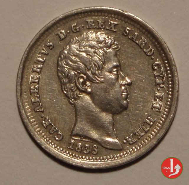 25 centesimi 1833 (Torino)