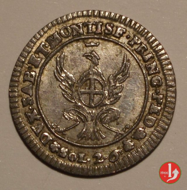 2,6 soldi 1756 (Torino)