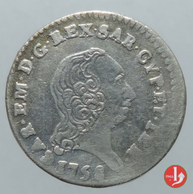 2,6 soldi 1758 (Torino)