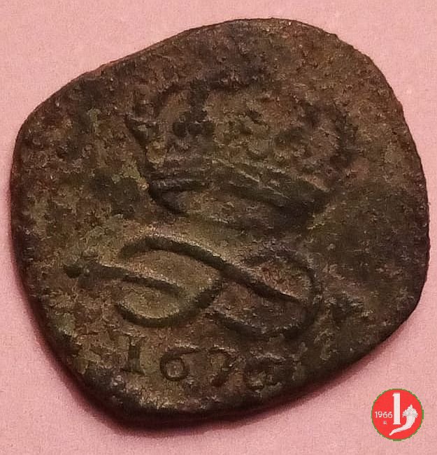 2 Denari II tipo 1676 (Torino)