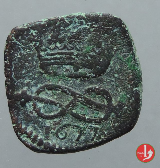 2 Denari II tipo 1677 (Torino)