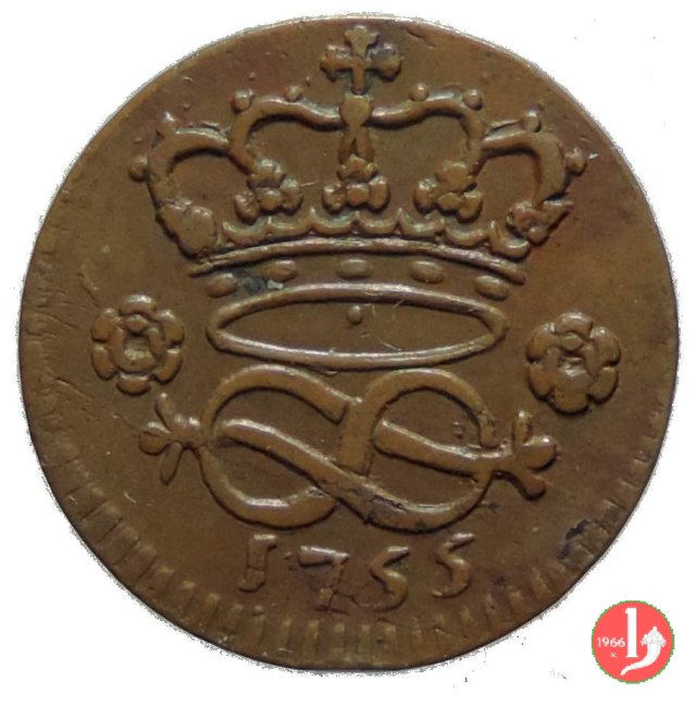 2 Denari 1755 (Torino)