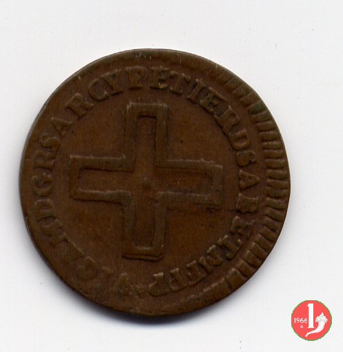 2 denari 1784 (Torino)