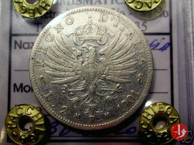 2 lire aquila sabauda 1901 (Roma)