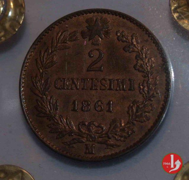 2 centesimi 1861 (Milano)