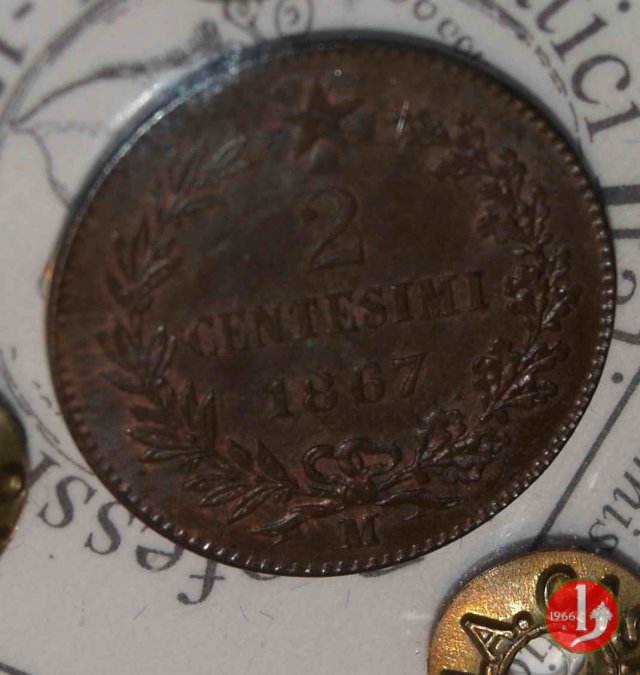 2 centesimi 1867 (Milano)