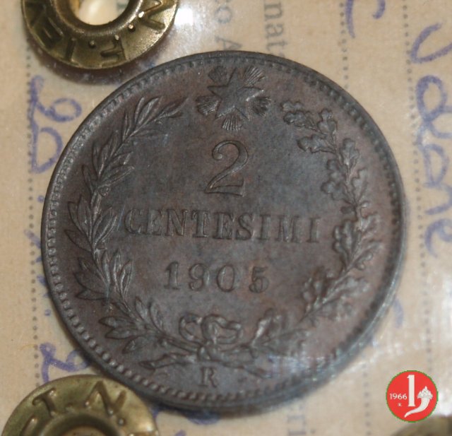 2 centesimi valore 1905 (Roma)