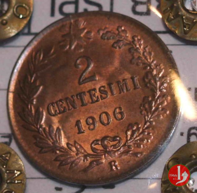 2 centesimi valore 1906 (Roma)