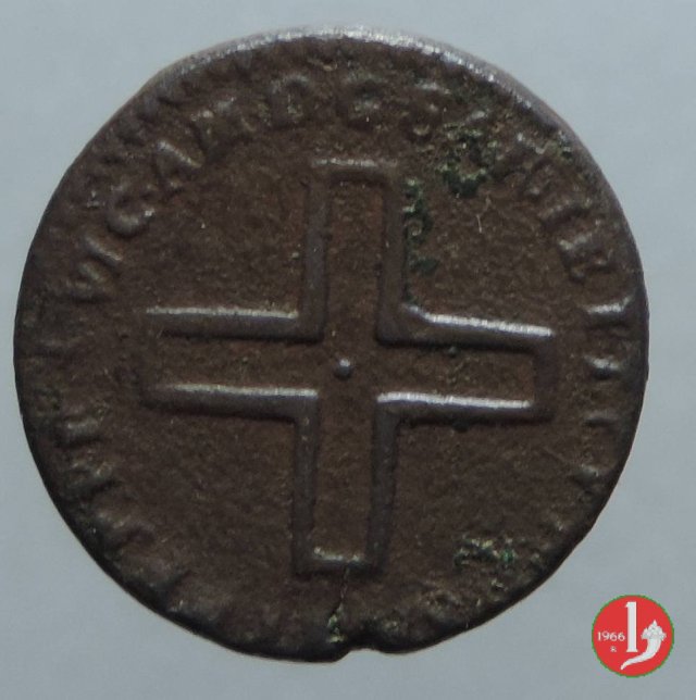 2 denari II tipo 1727 (Torino)