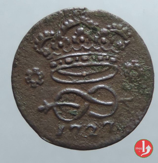 2 denari II tipo 1727 (Torino)