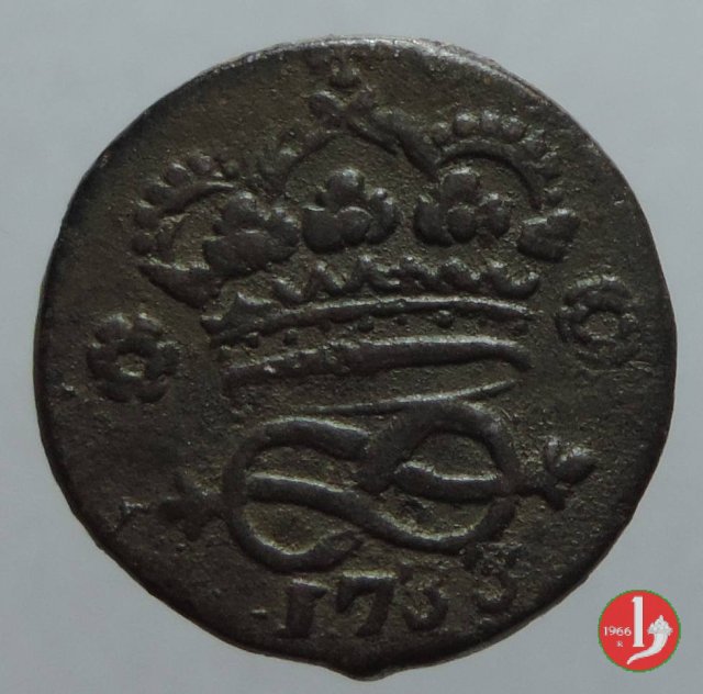 2 denari 1733 (Torino)