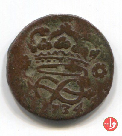 2 denari 1734 (Torino)