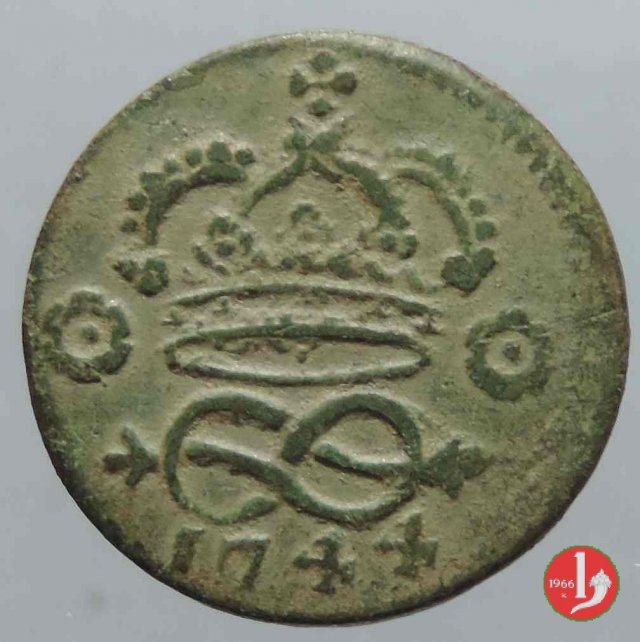 2 denari 1744 (Torino)