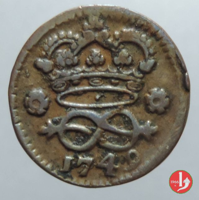 2 denari 1749 (Torino)