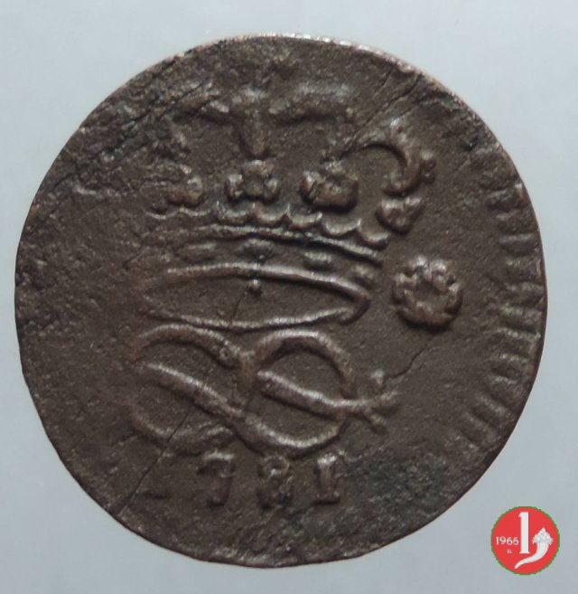 2 denari 1781 (Torino)