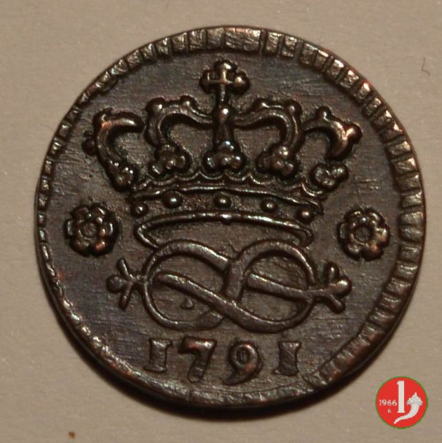 2 denari 1791 (Torino)