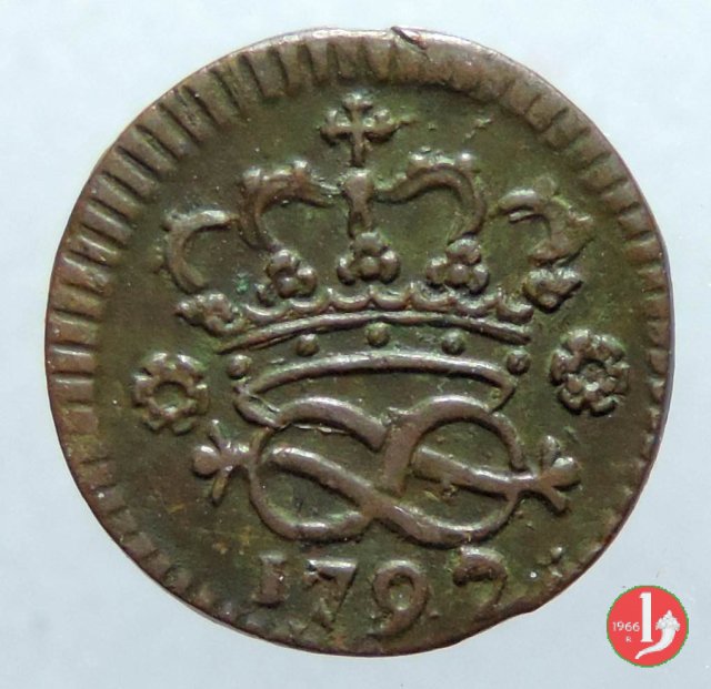 2 denari 1792 (Torino)