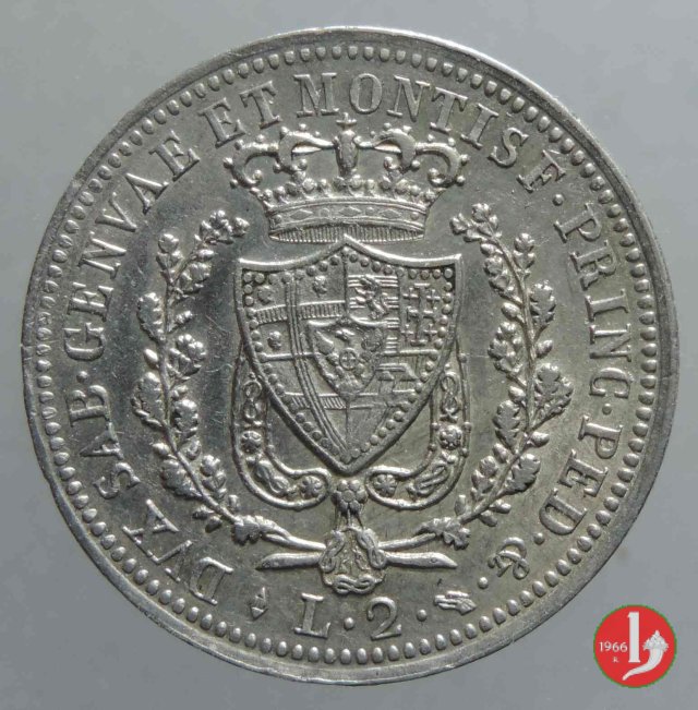 2 lire 1825 (Torino)