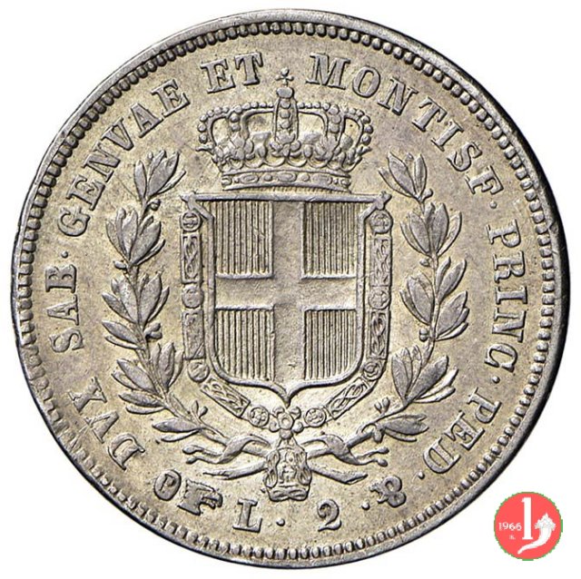 2 lire 1842 (Torino)