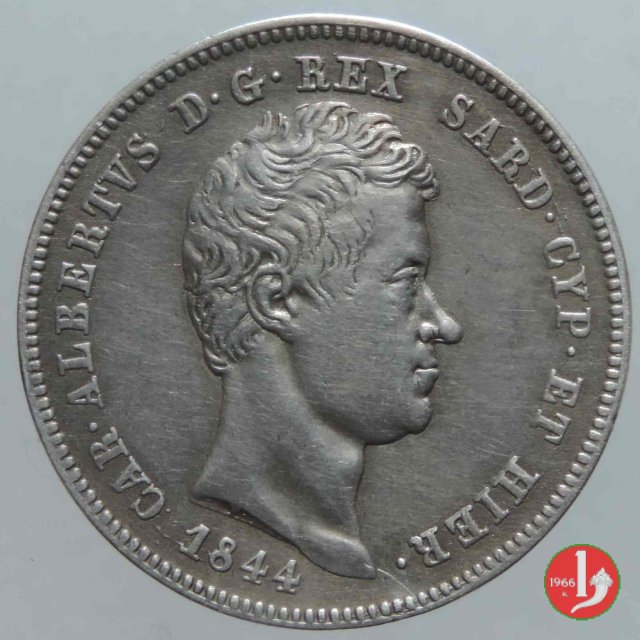 2 lire 1844 (Genova)