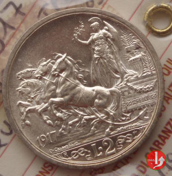 2 lire quadriga briosa 1917 (Roma)