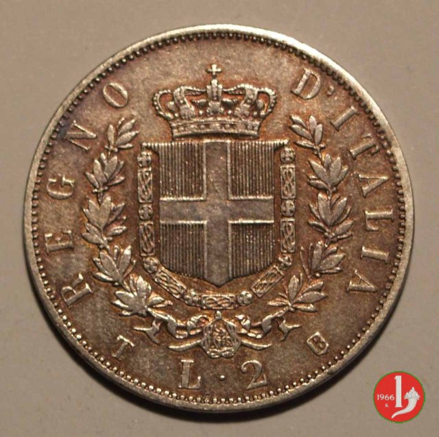 2 lire stemma 1861 (Torino)