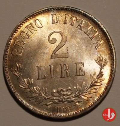 2 lire valore 1863 (Torino)