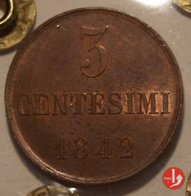 3 centesimi 1842 (Torino)