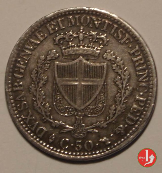 50 centesimi 1825 (Torino)