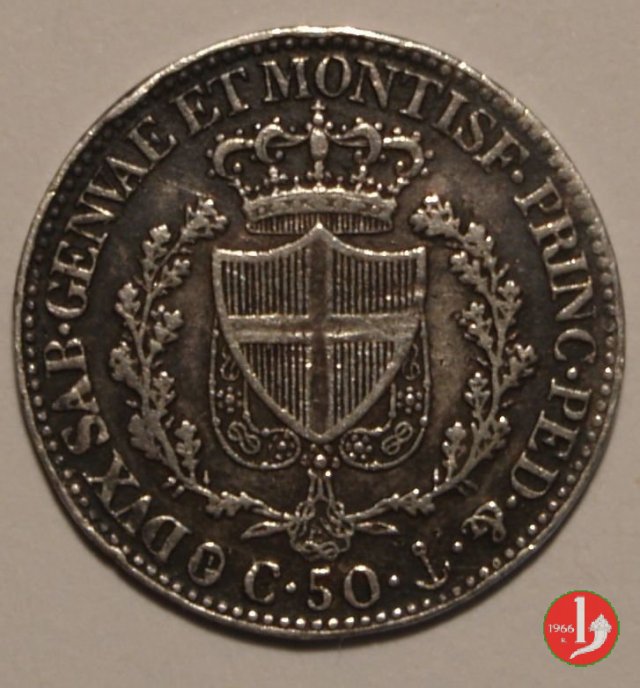 50 centesimi 1826 (Genova)