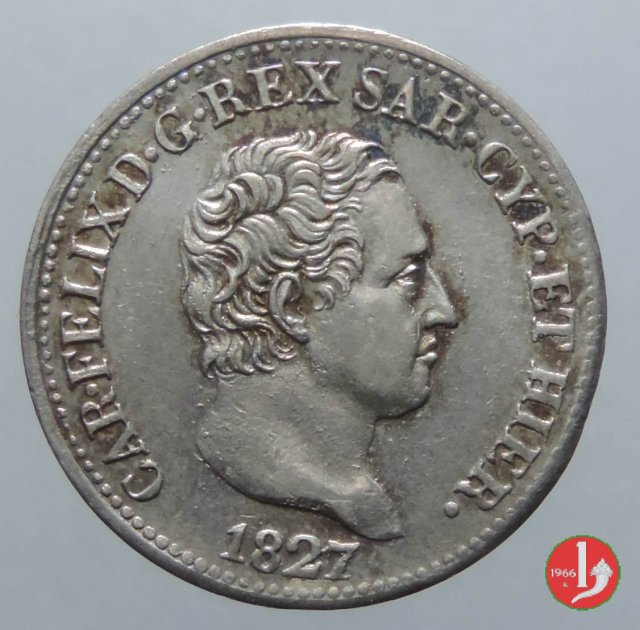 50 centesimi 1827 (Genova)