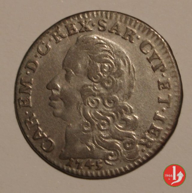 5 Soldi III tipo 1745 (Torino)