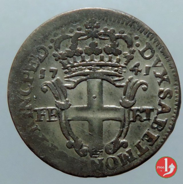 5 Soldi II tipo 1741 (Torino)