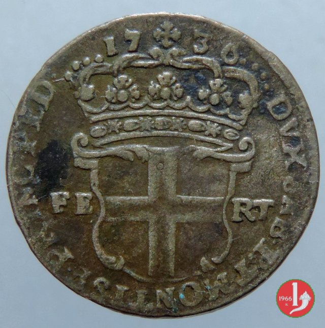 5 Soldi I tipo 1736 (Torino)