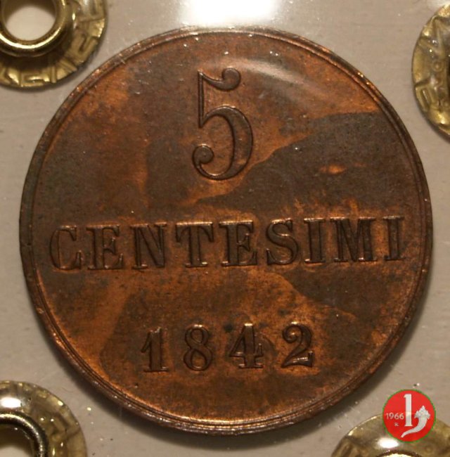 5 centesimi 1842 (Torino)