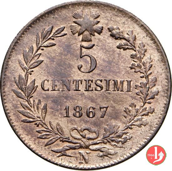 5 centesimi 1867 (Napoli)