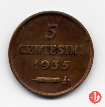 5 centesimi 1935 (Roma)