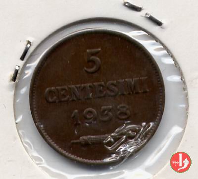 5 centesimi 1938 (Roma)