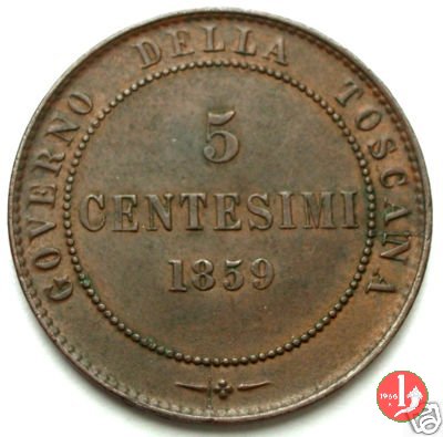 5 centesimi - governo popolare della Toscana 1859 (Birmingham)