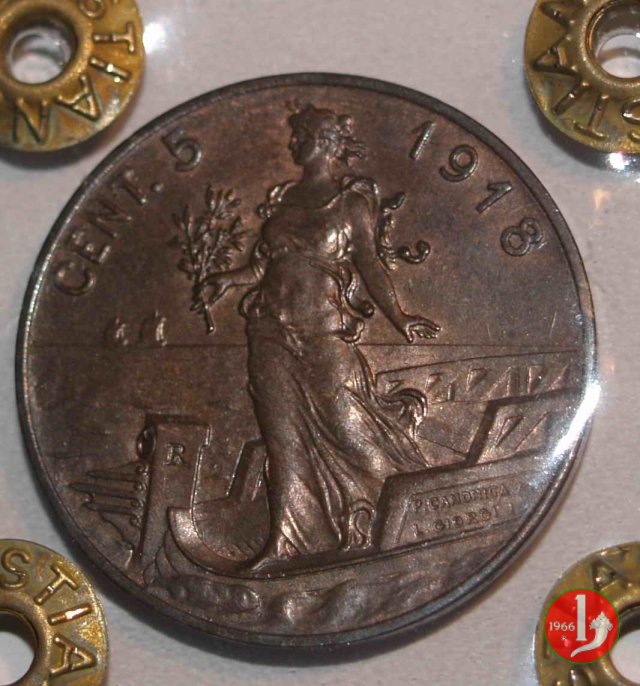 5 centesimi prora 1918 (Roma)