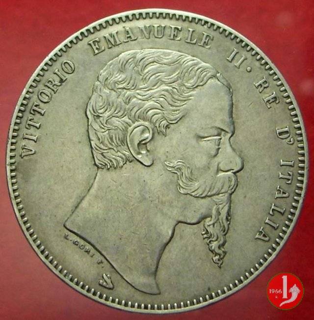 5 lire italiane 1861 (Firenze)