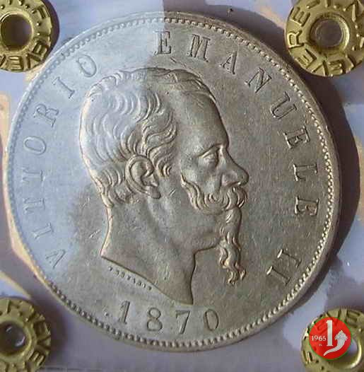 5 lire o scudo 1870 (Milano)