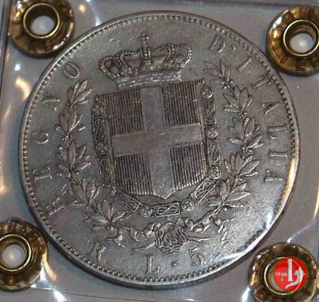 5 lire o scudo 1873 (Roma)