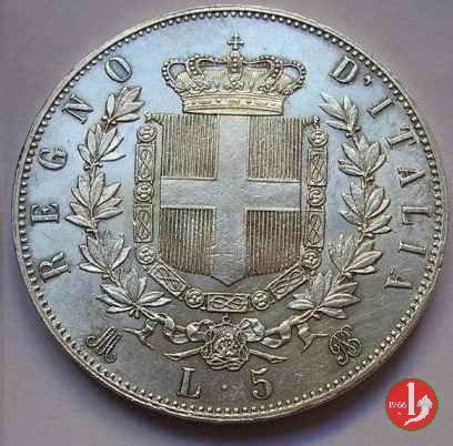 5 lire o scudo 1875 (Milano)