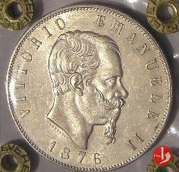 5 lire o scudo 1876 (Roma)