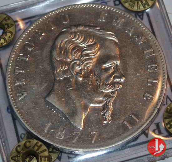 5 lire o scudo 1877 (Roma)